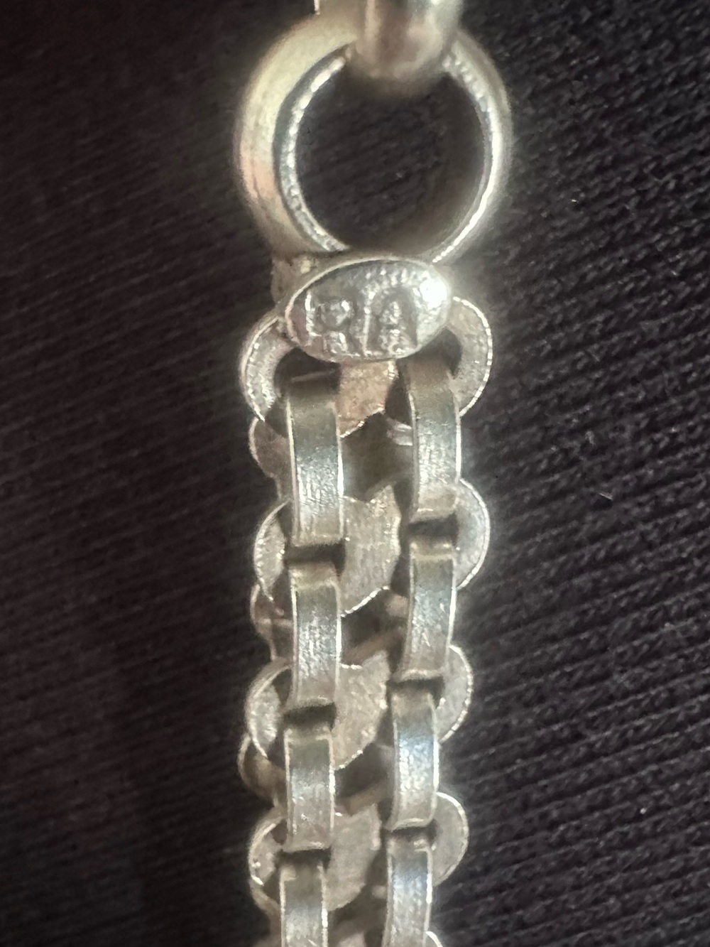 ANTIQUE STAMPED RAJASTHAN RARE BRACELET (HEAVY) HIGH GRADE COIN SILVER 800-900 - Picture 6 of 7